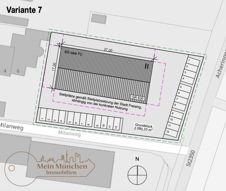 Gewerbliche Bebauung Freising / Achering Gewerbegrundst�ck Grundst�ck mit au�ergew�hnlicher Bebaubarkeit
