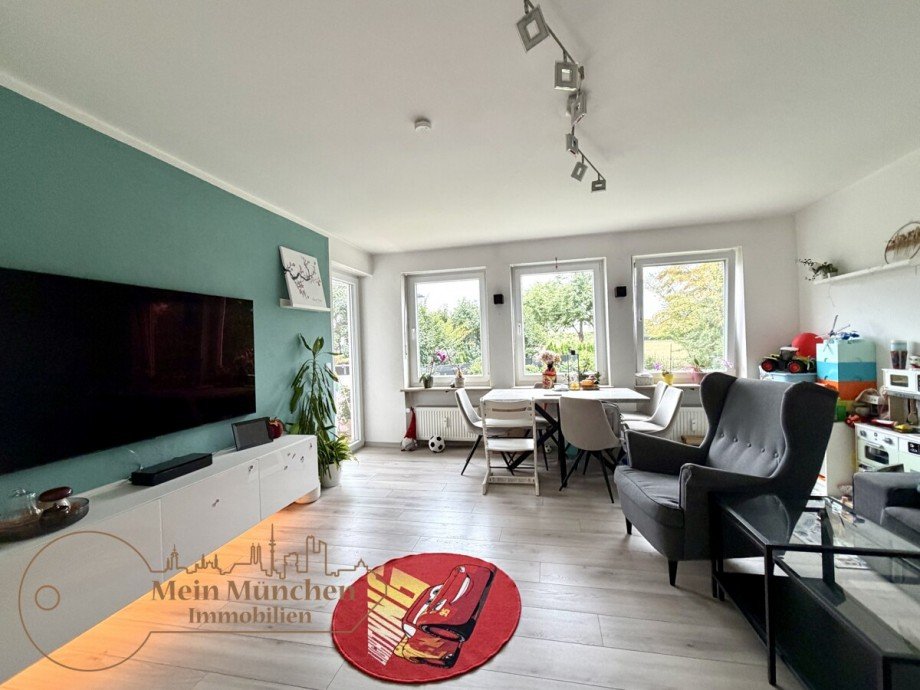 Wohnzimmer Erdgeschosswohnung Garching bei M�nchen
