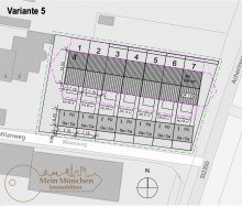 Var.5: Reihenhausbebauung mit 7 Wohneinheiten Grundst�ck mit au�ergew�hnlicher Bebaubarkeit